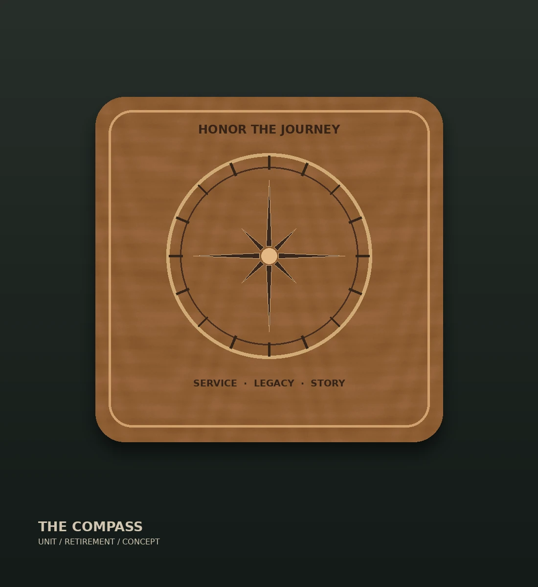 Concept rendering of a custom personalized laser-cut decorative piece, for design inspiration only